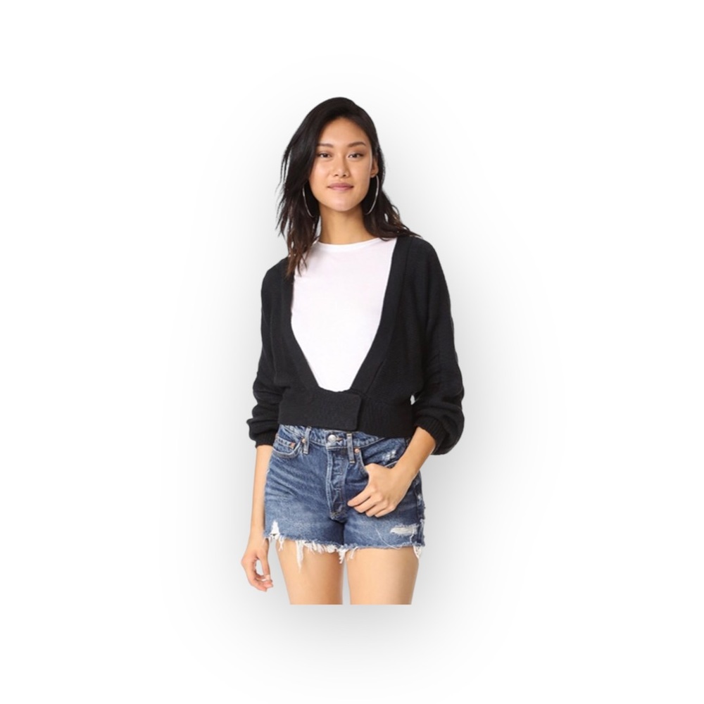 new Wildfox ❤︎ Secret Garden Floral Embroidered Knit Cardigan Sweater ❤︎ Black - Picture 2 of 16